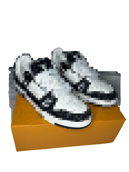 LVT Black and White Fabric Trainer